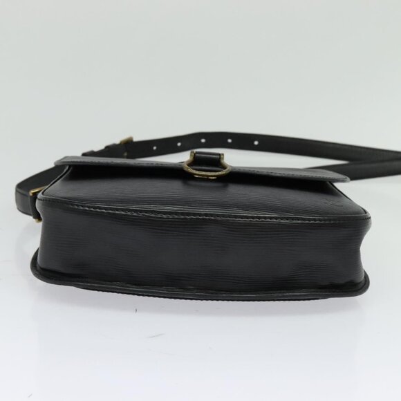 LOUIS VUITTON Epi Saint Cloud GM Shoulder Bag Black Noir - Picture 14 of 16